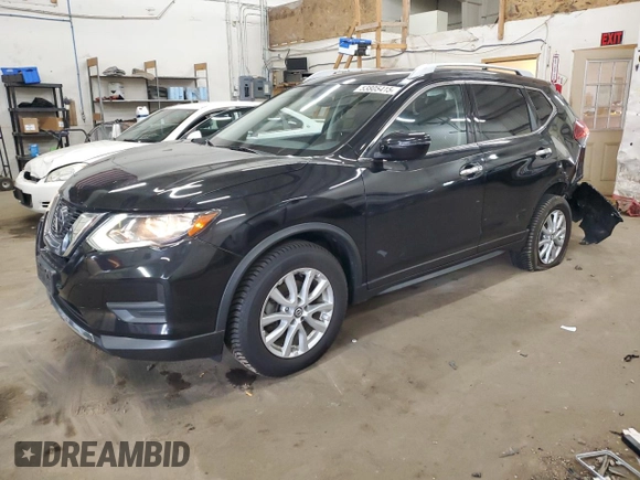 2018 Nissan Rogue SV with VIN JN8AT2MV9JW306470, listed as a Copart auction lot 53805415 with 140,464 mi miles and Salvage Title. Bid and sale history available at DreamBid. Image 1.