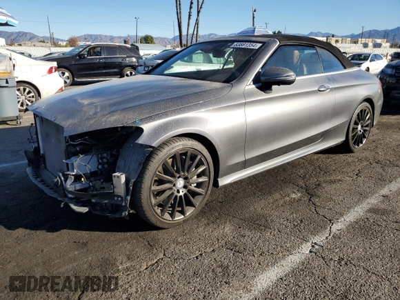 2017 Mercedes-Benz C 300 with VIN WDDWK4JB9HF444987, listed as a Copart auction lot 83881354 with 22,000 mi miles and Salvage Title. Bid and sale history available at DreamBid. Image 1.