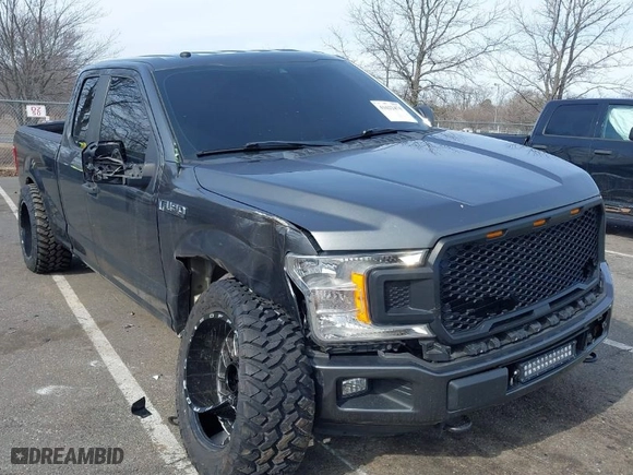2019 Ford F-150 XL with VIN 1FTEX1EPXKFC28651, listed as a IAAI auction lot 41622474 with 80,693 mi miles. Bid and sale history available at carsss.com. Image 1.
