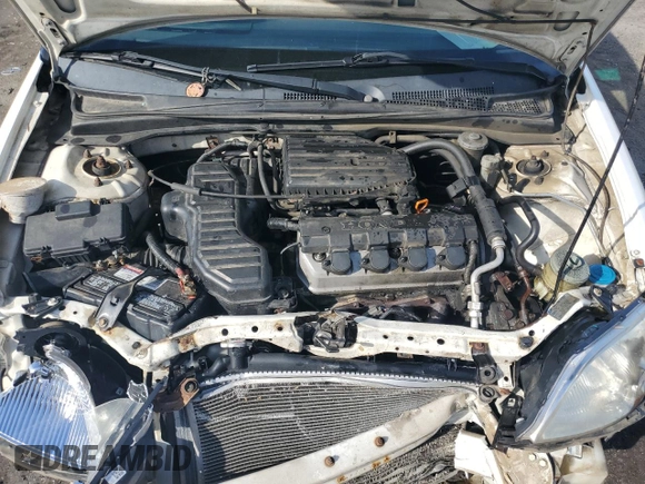 2003 Honda Civic DX with VIN 1HGES15363L021710, listed as a Copart auction lot 82133654 with 0 mi miles and Salvage Title. Bid and sale history available at carsss.com. Image 12.