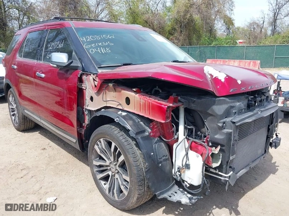 2016 Ford Explorer Platinum with VIN 1FM5K8HT5GGD22093, listed as a IAAI auction lot 42081561 with 100,645 mi miles. Bid and sale history available at carsss.com. Image 17.
