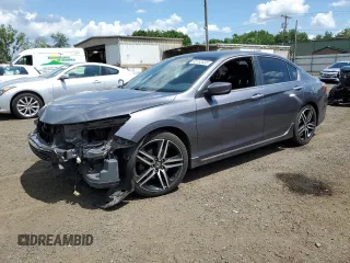 2016 Honda Accord Sport с VIN 1HGCR2F59GA149790, выставлен на аукционе Copart как лот 65152035 с пробегом 157 949 миль миль и Списание • Salvage title. История ставок и продаж доступна на DreamBid. Изображение 1.