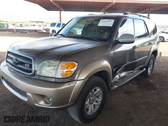 2003 Toyota Sequoia SR5 with VIN 5TDZT34A33S183141, listed as a IAAI auction lot 42107895 with 157,211 mi miles and . Bid and sale history available at DreamBid. Image 2.