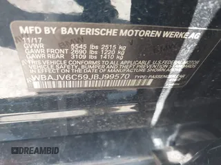 2018 BMW 6 Series 640i xDrive z VIN WBAJV6C59JBJ99570, wystawiony jako IAAI lot #42010826 z przebiegiem 85 922 mil mil oraz . Historia ofert i sprzedaży dostępna na DreamBid. Obrazek 9.