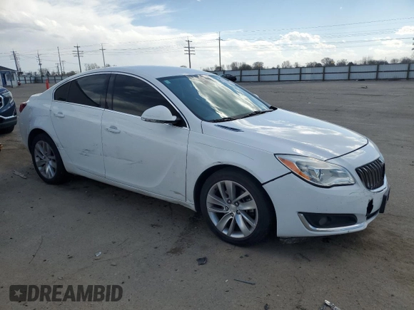 2015 Buick Regal Premium I with VIN 2G4GN5EXXF9247099, listed as a Copart auction lot 51073925 with 154,154 mi miles and Salvage Title. Bid and sale history available at carsss.com. Image 4.