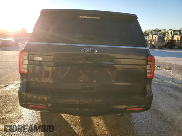 2023 Ford Expedition Max Limited with VIN 1FMJK1K85PEA36833, listed as a Copart auction lot 81545464 with 27,068 mi miles and Salvage title. Bid and sale history available at DreamBid. Image 6.