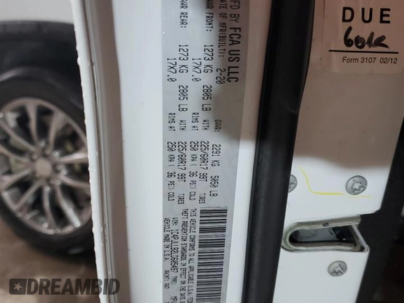 2020 Jeep Cherokee Altitude with VIN 1C4PJLLB2LD605497, listed as a Copart auction lot 51506255 with 90,599 mi miles and Salvage title. Bid and sale history available at DreamBid. Image 13.