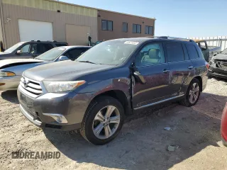 2012 Toyota Highlander Limited with VIN 5TDDK3EHXCS155216, listed as a Copart auction lot 48621655 with 181,691 mi miles and Salvage Title. Bid and sale history available at carsss.com. Image 1.