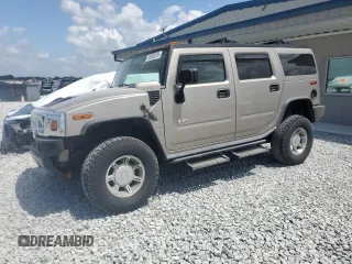 2003 Hummer H2 with VIN 5GRGN23U83H124614, listed as a Copart auction lot 50595255 with 121,356 mi miles and Salvage Title. Bid and sale history available at carsss.com. Image 1.