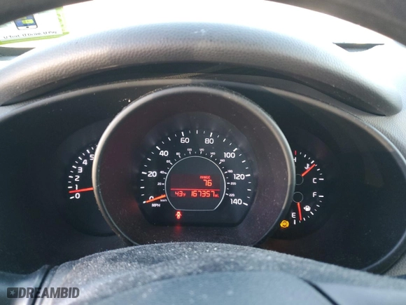 2014 Kia Soul with VIN KNDJN2A29E7038567, listed as a Copart auction lot 46345365 with 167,357 mi miles and Salvage Title. Bid and sale history available at carsss.com. Image 9.