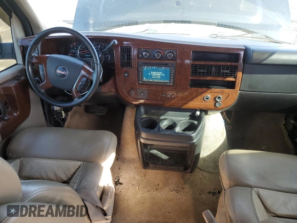2011 GMC Savana Cargo Van YF7 Upfitter with VIN 1GDS7DC48B1172487, listed as a Copart auction lot 46772995 with 156,594 mi miles and Salvage Title. Bid and sale history available at carsss.com. Image 8.