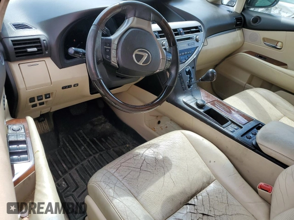 2013 Lexus RX 350 with VIN 2T2BK1BA8DC160309, listed as a Copart auction lot 50585295 with Not Provided miles and Salvage Title. Bid and sale history available at carsss.com. Image 8.