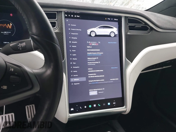 2016 Tesla Model X P90D with VIN 5YJXCBE41GF006284, listed as a IAAI auction lot 41809683 with 71,135 mi miles. Bid and sale history available at carsss.com. Image 18.