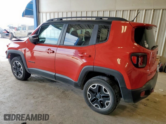 2017 Jeep Renegade Trailhawk with VIN ZACCJBCB1HPF32155, listed as a Copart auction lot 59960535 with 98,286 mi miles and Salvage title. Bid and sale history available at DreamBid. Image 2.