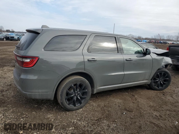 2020 Dodge Durango SXT Plus with VIN 1C4RDJAG2LC282402, listed as a Copart auction lot 46500665 with 42,029 mi miles and Salvage Title. Bid and sale history available at DreamBid. Image 3.