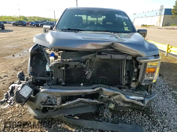 2021 Ford F-150 XL with VIN 1FTFW1E55MFA77310, listed as a Copart auction lot 56179055 with 48,990 mi miles and Salvage title. Bid and sale history available at DreamBid. Image 13.