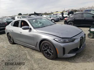 2024 BMW i4 eDrive40 with VIN WBY73AW0XRFR74533, listed as a Copart auction lot 46370845 with 15,469 mi miles and Salvage Title. Bid and sale history available at carsss.com. Image 4.