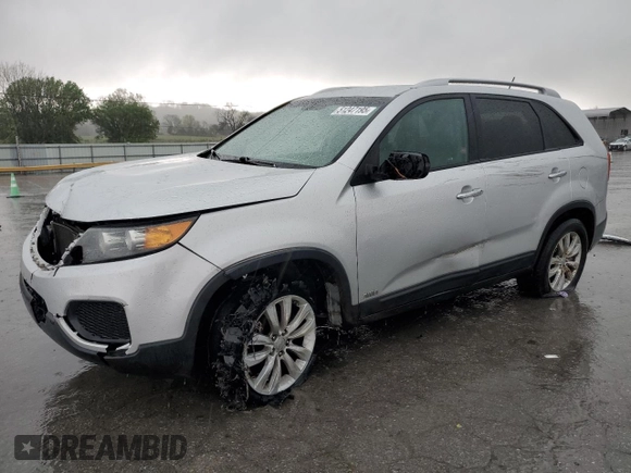 2011 Kia Sorento LX with VIN 5XYKTDA23BG046183, listed as a Copart auction lot 51247195 with 114,497 mi miles and Salvage Title. Bid and sale history available at carsss.com. Image 1.