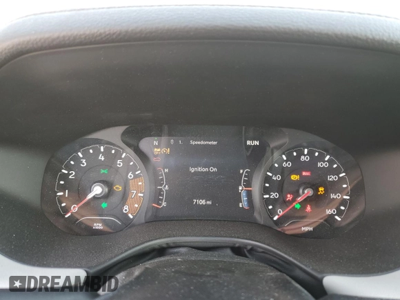 2024 Jeep Compass Limited with VIN 3C4NJDCN7RT101442, listed as a Copart auction lot 46834835 with 7,106 mi miles and Salvage Title. Bid and sale history available at carsss.com. Image 9.
