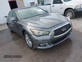 2014 Infiniti Q50 Sport with VIN JN1BV7AR5EM700230, listed as a IAAI auction lot 42445133 with 195,055 mi miles and . Bid and sale history available at DreamBid. Image 6.