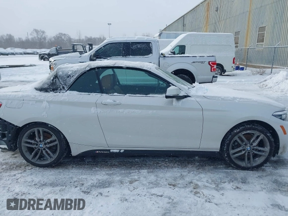 2018 BMW 2 Series 230i xDrive with VIN WBA2K1C52JVB64595, listed as a IAAI auction lot 41604748 with 47,461 mi miles and . Bid and sale history available at DreamBid. Image 14.