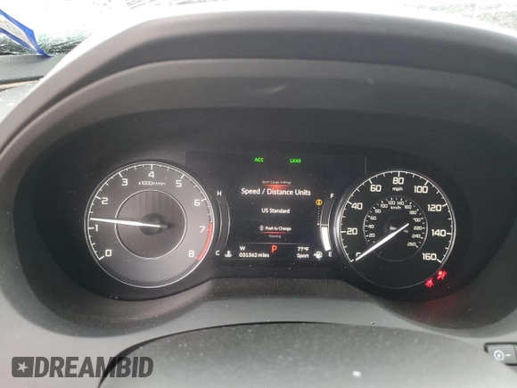 2021 Acura RDX w/Advance Package with VIN 5J8TC1H77ML016780, listed as a Copart auction lot 78299134 with 31,362 mi miles and Salvage Title. Bid and sale history available at carsss.com. Image 9.