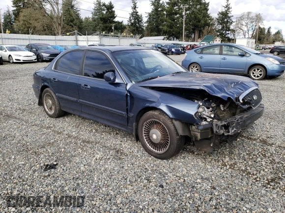 2002 Hyundai Sonata with VIN KMHWF25S12A520554, listed as a Copart auction lot 43483194 with 131,409 mi miles and Salvage Title. Bid and sale history available at carsss.com. Image 4.