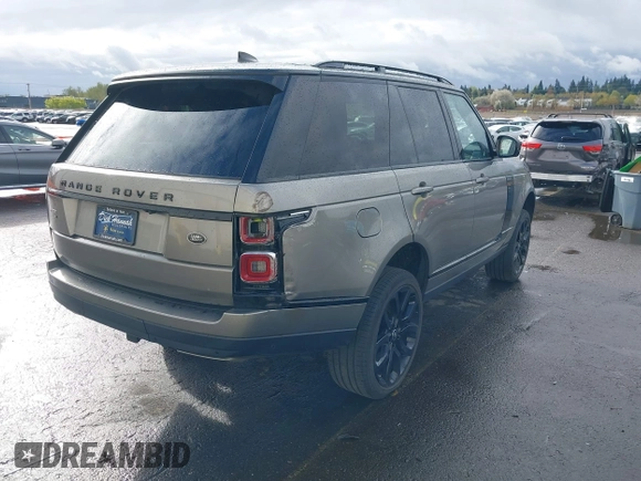 2021 Land Rover Range Rover P525 Westminster z VIN SALGS2SEXMA432049, wystawiony jako IAAI lot #41969977 z przebiegiem 41 117 mil mil oraz . Historia ofert i sprzedaży dostępna na DreamBid. Obrazek 4.