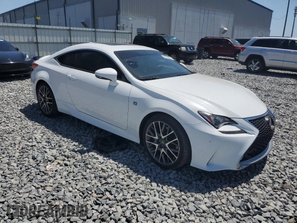 2015 Lexus RC 350 F Sport with VIN JTHHE5BC4F5004264, listed as a Copart auction lot 52915515 with 86,043 mi miles and Salvage title. Bid and sale history available at DreamBid. Image 4.