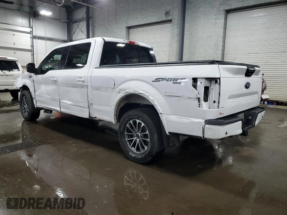2020 Ford F-150 XL with VIN 1FTFW1E50LKE75868, listed as a Copart auction lot 58371005 with 55,112 mi miles and Salvage title. Bid and sale history available at DreamBid. Image 2.