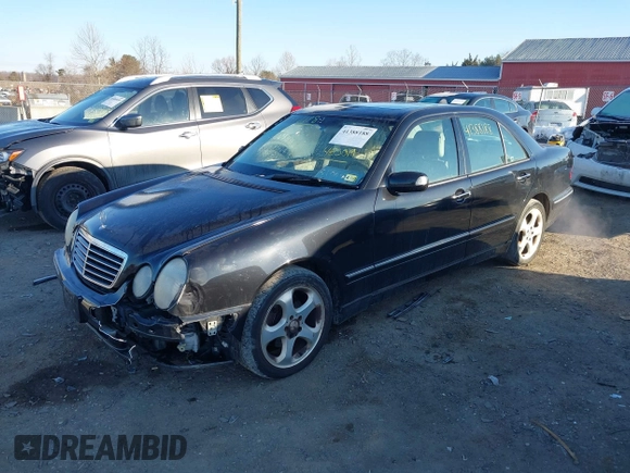 2002 Mercedes-Benz E-Class with VIN WDBJF65J32B485019, listed as a IAAI auction lot 41388188 with 119,417 mi miles. Bid and sale history available at carsss.com. Image 2.