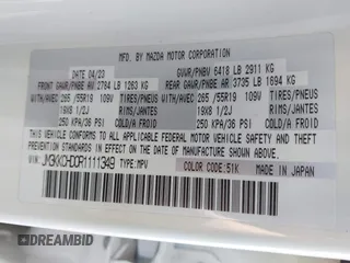 2024 Mazda CX-90 Preferred Plus with VIN JM3KKCHD0R1111349, listed as a IAAI auction lot 41881680 with 24,120 mi miles and . Bid and sale history available at DreamBid. Image 9.