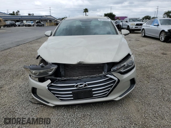 2017 Hyundai Elantra SE with VIN KMHD74LF9HU407819, listed as a Copart auction lot 53100995 with 100,966 mi miles and Salvage title. Bid and sale history available at DreamBid. Image 5.