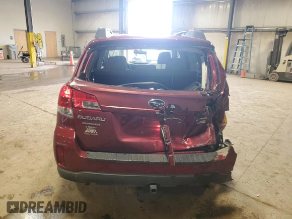 2011 Subaru Outback 2.5i Prem AWP with VIN 4S4BRBCCXB3324019, listed as a Copart auction lot 52588285 with 192,029 mi miles and Salvage Title. Bid and sale history available at carsss.com. Image 6.