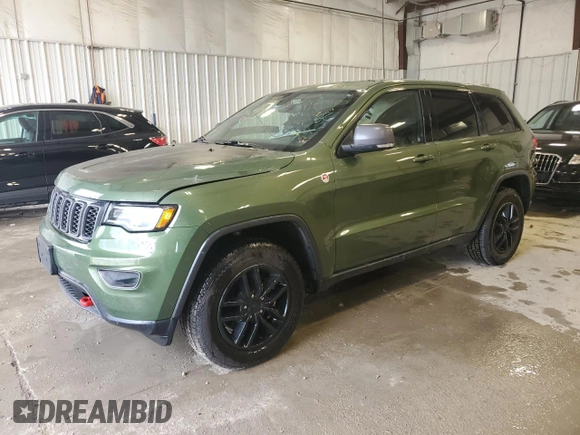 2021 Jeep Grand Cherokee Trailhawk with VIN 1C4RJFLG7MC766876, listed as a Copart auction lot 57228665 with 50,398 mi miles and Salvage title. Bid and sale history available at DreamBid. Image 1.