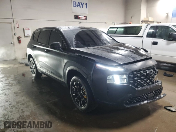 2022 Hyundai Santa Fe SE z VIN 5NMS14AJ5NH408912, wystawiony jako Copart lot #48761875 z przebiegiem 77 341 mil mil oraz Szkoda całkowita • Salvage title. Historia ofert i sprzedaży dostępna na DreamBid. Obrazek 4.