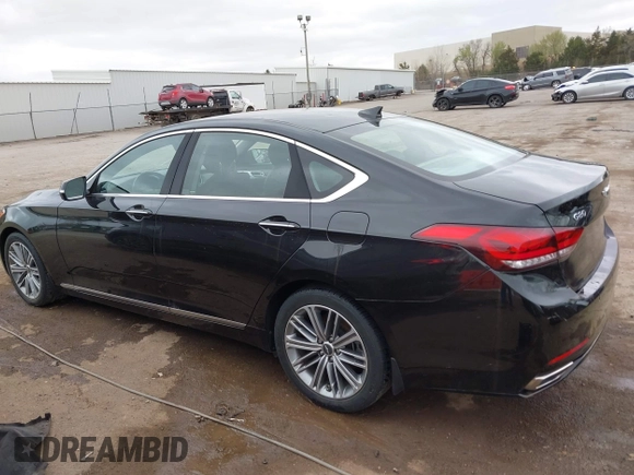 2019 Genesis G80 3.8L with VIN KMHGN4JE3KU286631, listed as a IAAI auction lot 41796968 with 25,230 mi miles and . Bid and sale history available at DreamBid. Image 14.