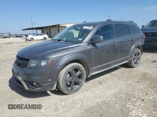 2019 Dodge Journey Crossroad with VIN 3C4PDCGBXKT798802, listed as a Copart auction lot 44128535 with 92,053 mi miles and Salvage Title. Bid and sale history available at DreamBid. Image 1.
