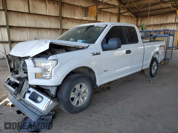 2017 Ford F-150 XL with VIN 1FTEX1EPXHKC67255, listed as a Copart auction lot 45247725 with 150,338 mi miles and Salvage Title. Bid and sale history available at carsss.com. Image 1.