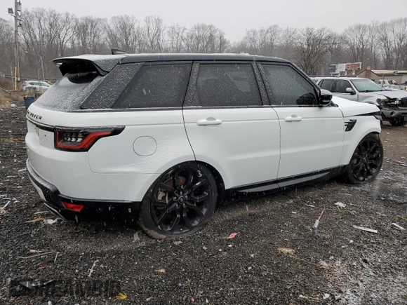 2022 Land Rover Range Rover Sport HSE Silver Edition with VIN SALWR2SU5NA221955, listed as a Copart auction lot 44607745 with 46,881 mi miles and Clean title. Bid and sale history available at DreamBid. Image 3.