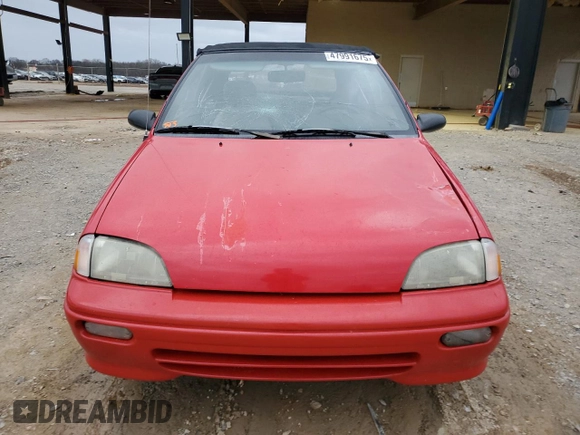1991 Geo Metro z VIN JG1MR3363MK603262, wystawiony jako Copart lot #47991675 z przebiegiem 79 284 mil mil oraz Szkody całkowita. Historia ofert i sprzedaży dostępna na DreamBid. Obrazek 5.