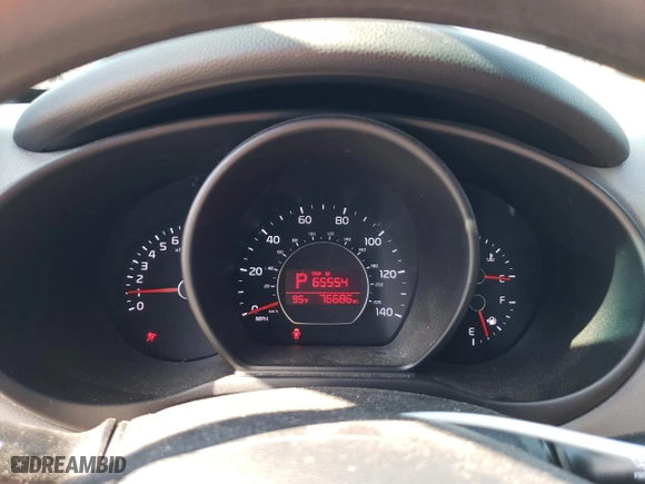 2019 Kia Soul with VIN KNDJN2A24K7020909, listed as a Copart auction lot 53020345 with 76,686 mi miles and Salvage Title. Bid and sale history available at carsss.com. Image 9.