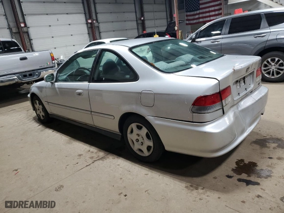 2000 Honda Civic EX with VIN 1HGEJ8141YL007859, listed as a Copart auction lot 52231555 with 169,254 mi miles and Salvage Title. Bid and sale history available at carsss.com. Image 2.
