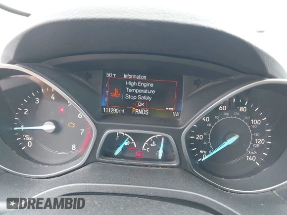 2017 Ford Escape SE with VIN 1FMCU9GD1HUC27843, listed as a IAAI auction lot 42009686 with 111,290 mi miles and . Bid and sale history available at DreamBid. Image 7.