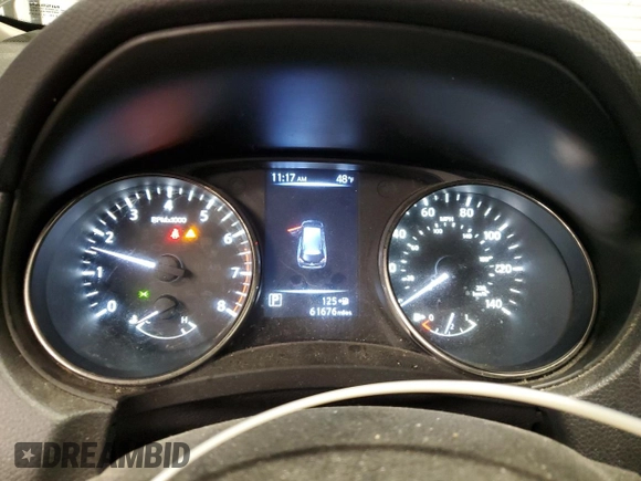 2017 Nissan Rogue SV with VIN KNMAT2MV7HP596269, listed as a Copart auction lot 50871375 with 61,676 mi miles and Salvage title. Bid and sale history available at DreamBid. Image 9.