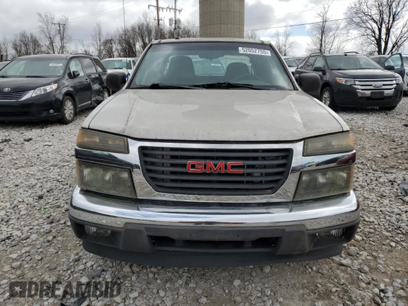 2008 GMC Canyon SLE1 with VIN 1GTCS199188137251, listed as a Copart auction lot 52052755 with 109,892 mi miles and Clean Title. Bid and sale history available at carsss.com. Image 5.