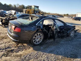 2013 Audi A8 L 4.0L with VIN WAUR2AFD0DN016089, listed as a Copart auction lot 86734844 with 0 mi miles and Salvage Title. Bid and sale history available at carsss.com. Image 3.