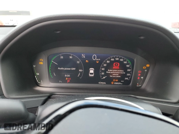 2025 Honda Accord Touring with VIN 1HGCY2F80SA800276, listed as a Copart auction lot 44731645 with 8,029 mi miles and Clean title. Bid and sale history available at DreamBid. Image 9.