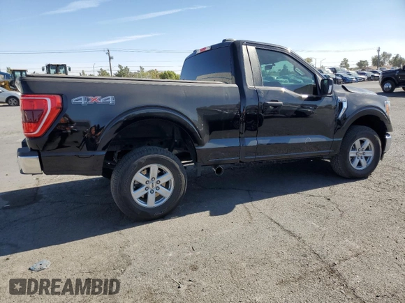 2021 Ford F-150 XL with VIN 1FTMF1E50MKD44349, listed as a Copart auction lot 76947214 with 34,592 mi miles and Salvage title. Bid and sale history available at DreamBid. Image 3.