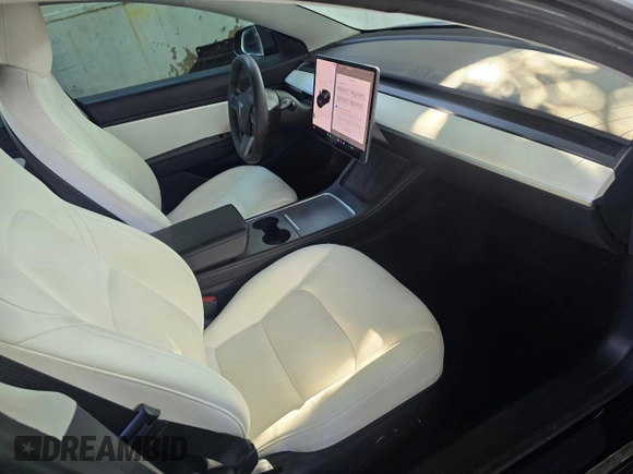 2021 Tesla Model 3 Standard Range Plus with VIN 5YJ3E1EA1MF871146, listed as a Copart auction lot 55633575 with 72,492 mi miles and Salvage Title. Bid and sale history available at DreamBid. Image 5.